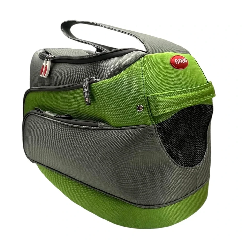 Argo Teafco Duff-O Pet Carrier Airline Approved Water Resistant Gray Kiwi Green‎